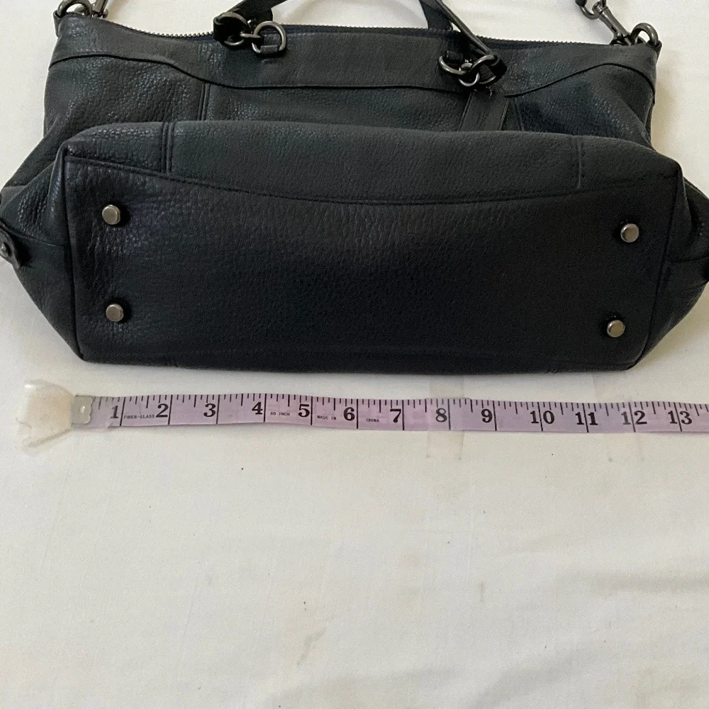 COACH Lennox 2Way Leather Tote Satchel Blue